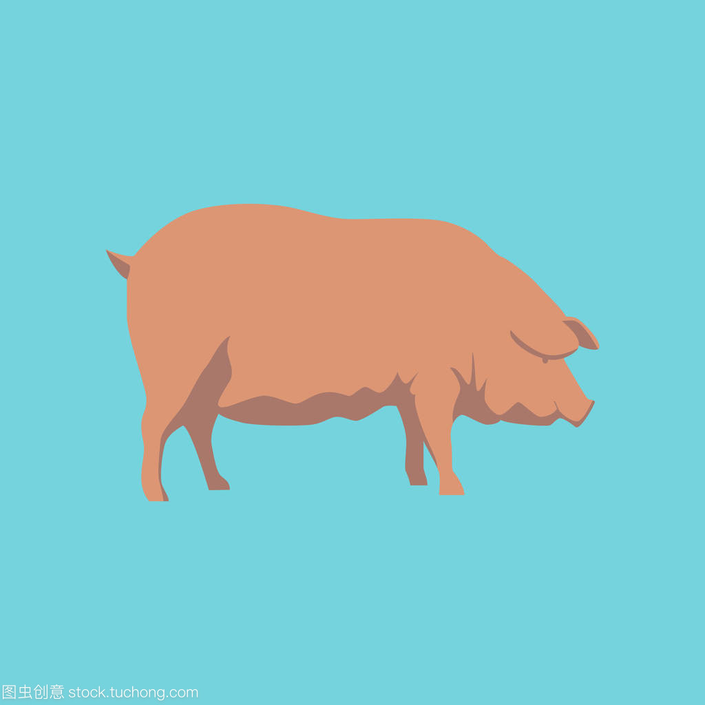 平面风格猪矢量图的设计魅力与应用